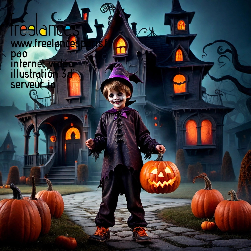 Pao mise en page internet vidéo illustration 3d serveur IA générative AI freelance paris studio de création magazines rj2d3m20